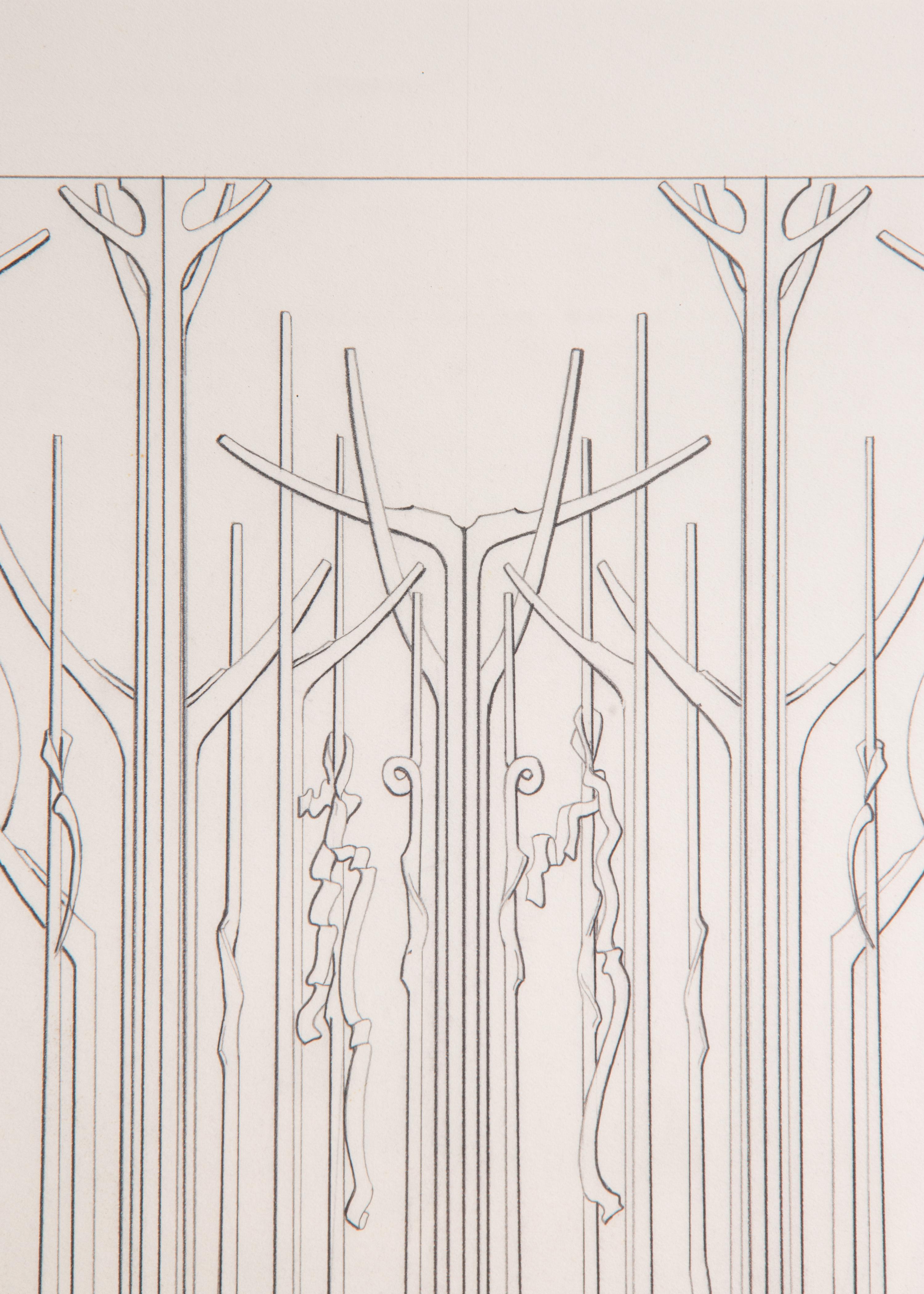Proposal #1 for Memorial Gate, Ackland Art Museum, University of North Carolina at Chapel Hill , 1998