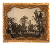 [HAMLIN, Hannibal (1809-1891)]. A group of 14 photographs of Hannibal Hamlin, family members, and the Hamlin Homestead in Paris Hill, Maine, descended directly in the family of Hannibal Hamlin.