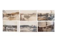 [EPHEMERA]. Approx. 50 RPPCs of steamboats and other vessels on Ohio canals, and rivers.