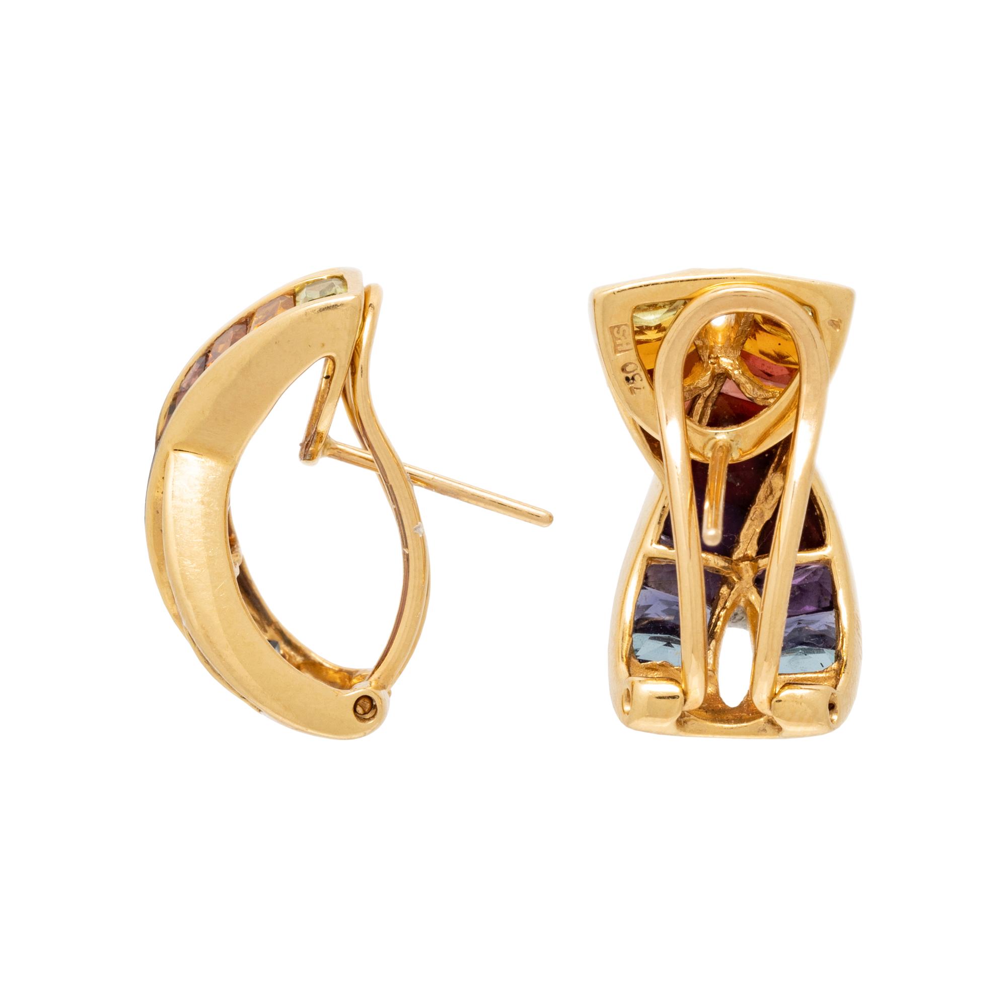 H. STERN, MULTIGEM 'X' EARRINGS