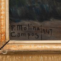 Florencio Molina Campos (Argentine, 1891-1959) — Los Gauchos Por La Noche, 1947