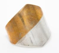 A Sterling Silver and Brass Cuff Bracelet, Taxco, 83.80 dwts.
