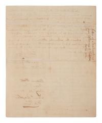 [NEW ENGLAND MISSISSIPPI LAND COMPANY]. 1802 power of attorney signed by directors of the New England Mississippi Land Company to appoint 5 directors to negotiate their claim with the US commissioners with respect to Georgia lands ceded to the US.
