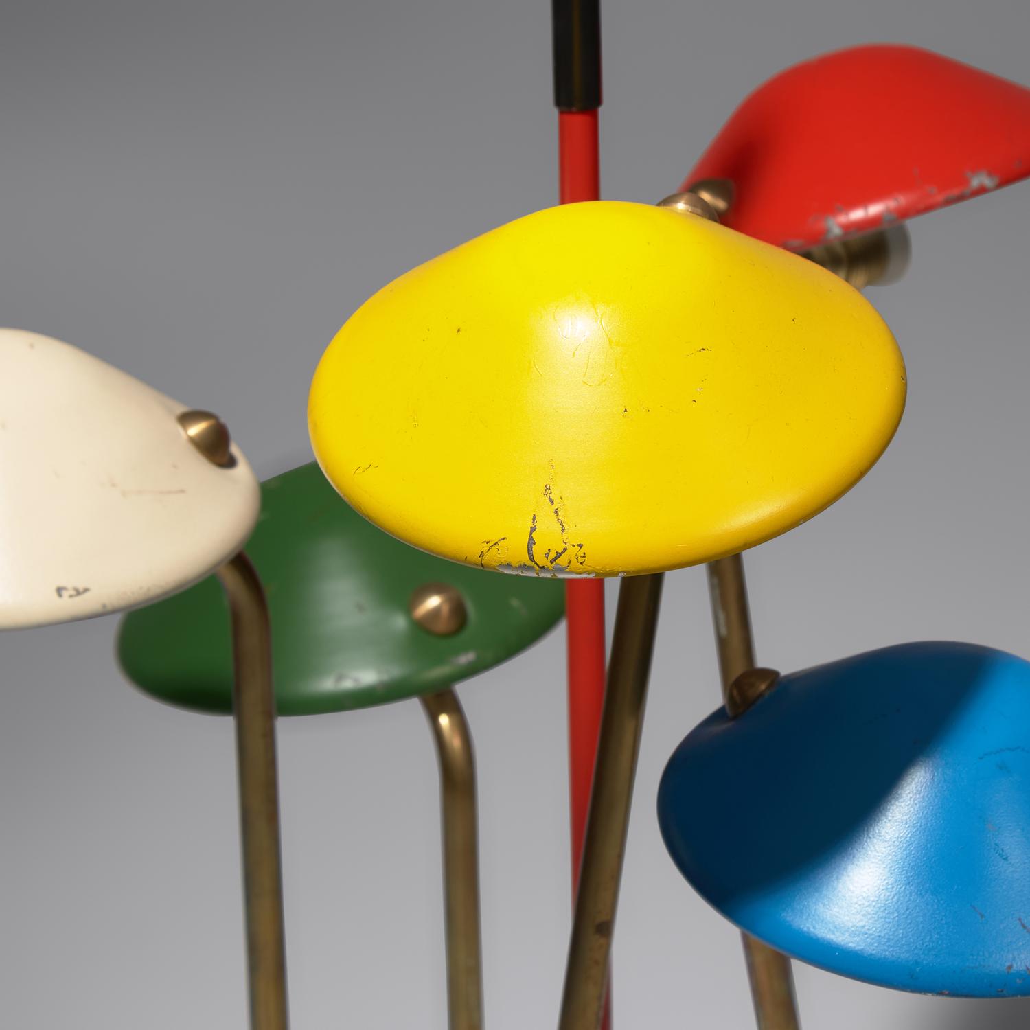 Five-arm table lamp Italy