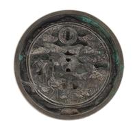 A Chinese Bronze Mirror Diameter 4 7/8 inches. — 19TH CENTURY