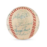 A 1959 Cleveland Indians Team Signed Autograph Baseball (Beckett Authentication Services Letter)