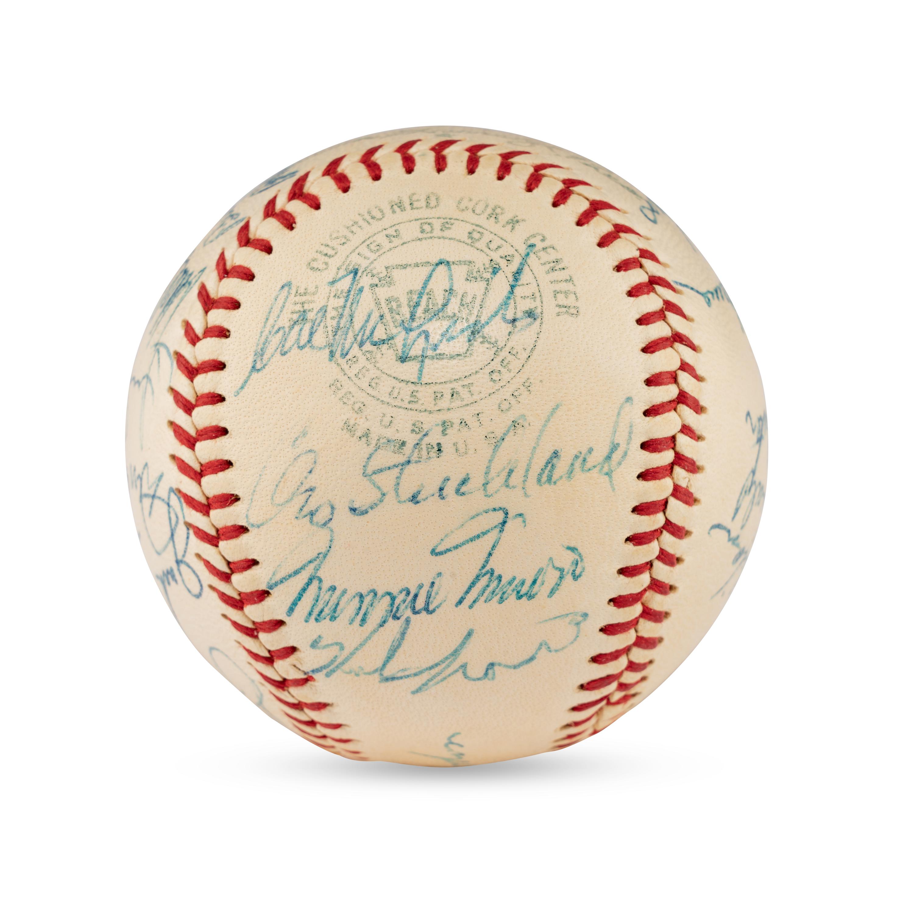 A 1959 Cleveland Indians Team Signed Autograph Baseball (Beckett Authentication Services Letter)