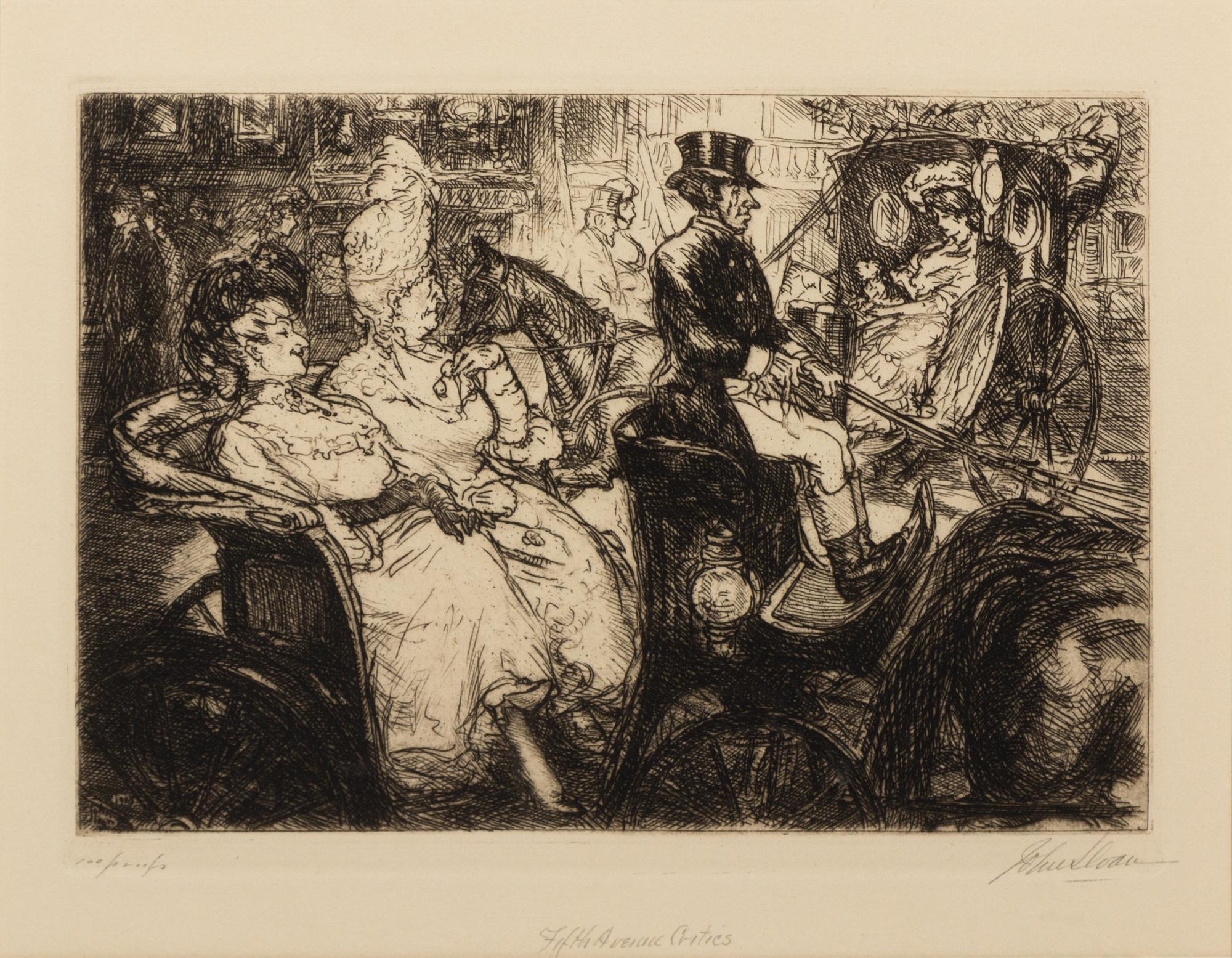 John French Sloan (American, 1871-1951) Fifth Avenue…