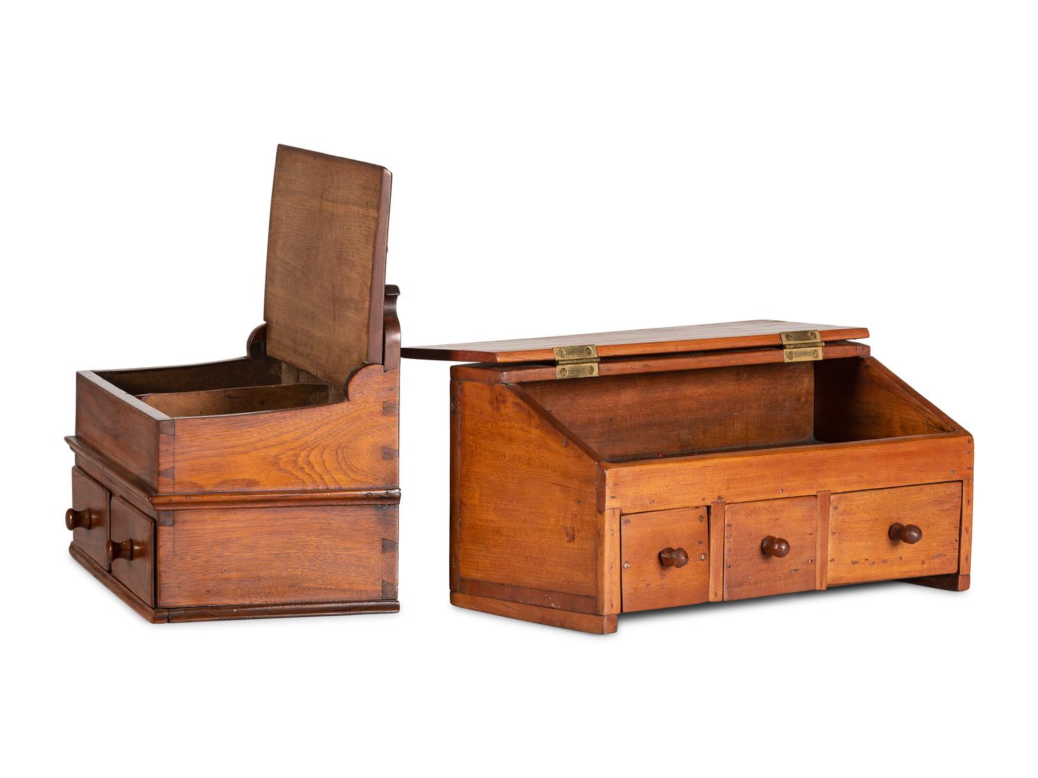 Two Wooden Wall Boxes
