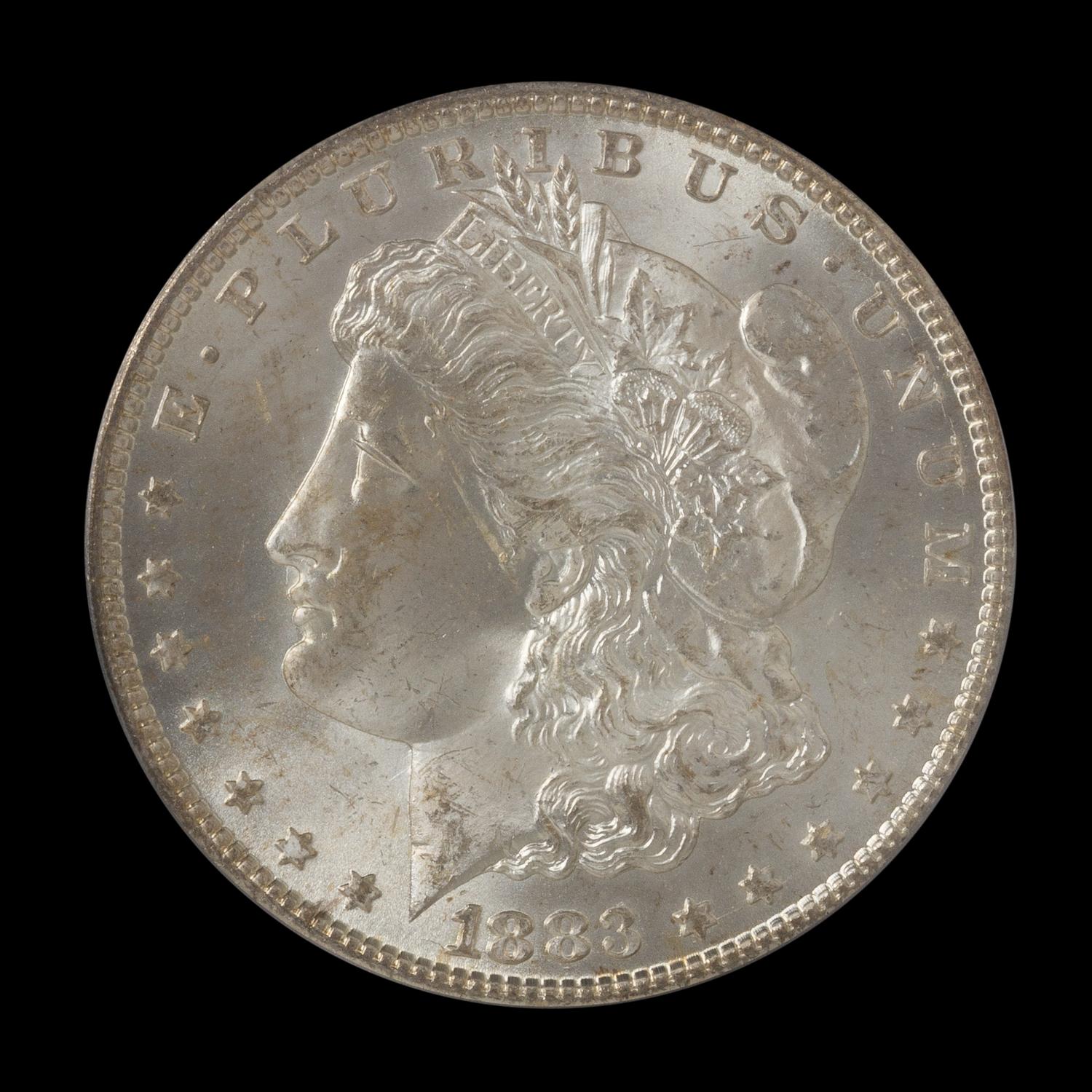 A United States 1883-CC Morgan Silver Dollar Coin