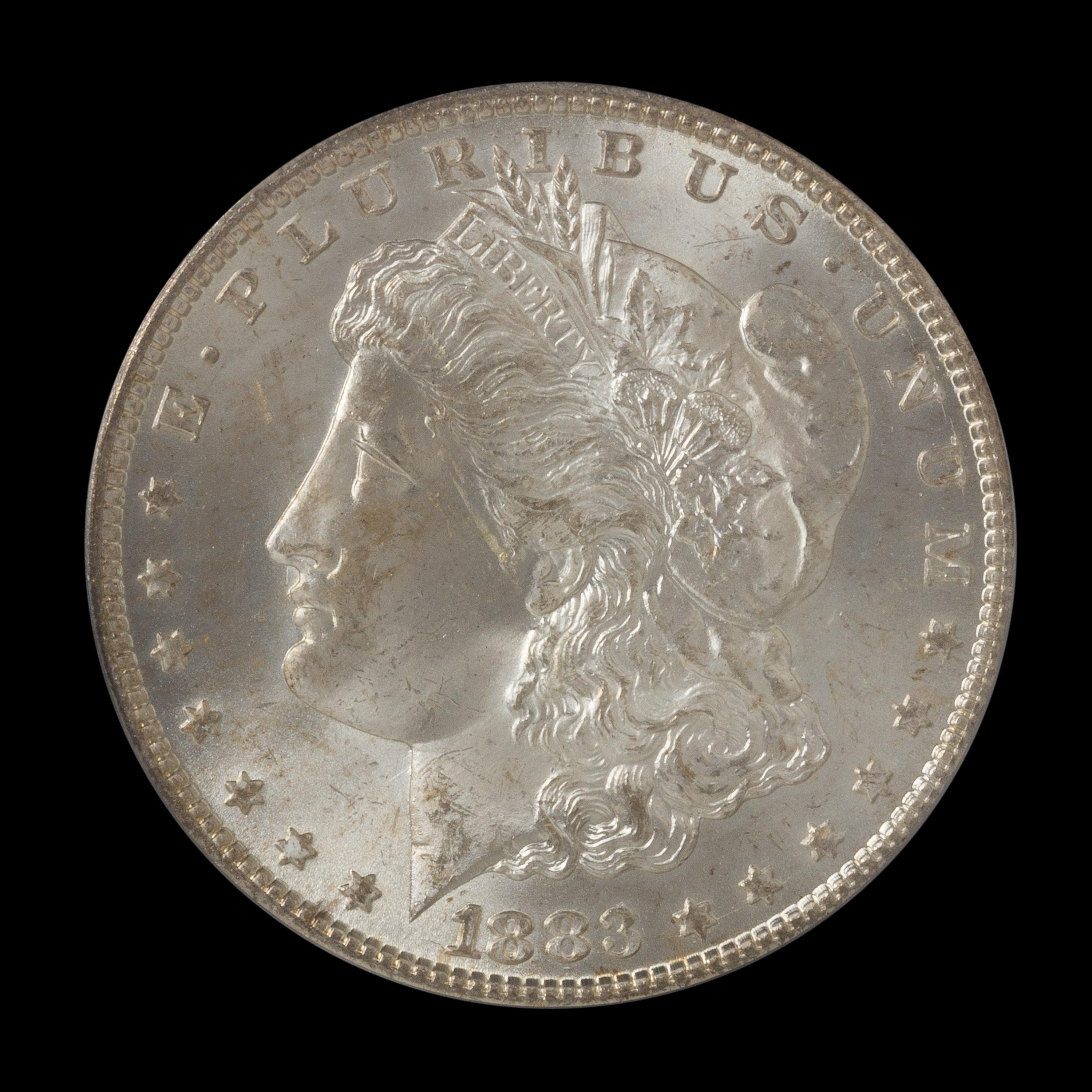 A United States 1883-CC Morgan Silver Dollar Coin