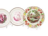 Eight English Soft Paste Porcelain Plates