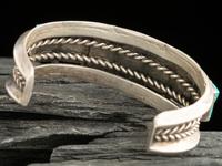 Navajo Silver and Tuquoise Cuff Bracelet