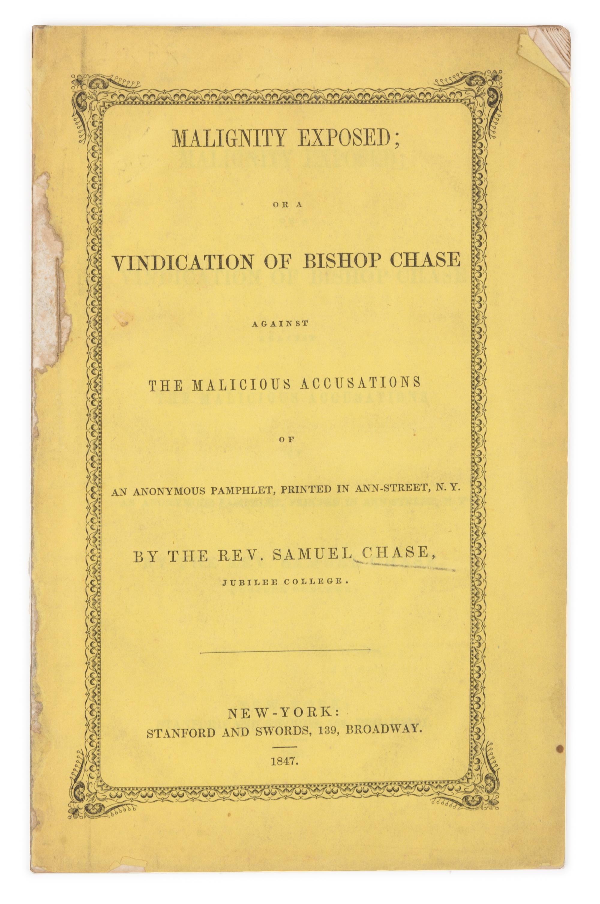 [CHASE, Philander] - Samuel CHASE