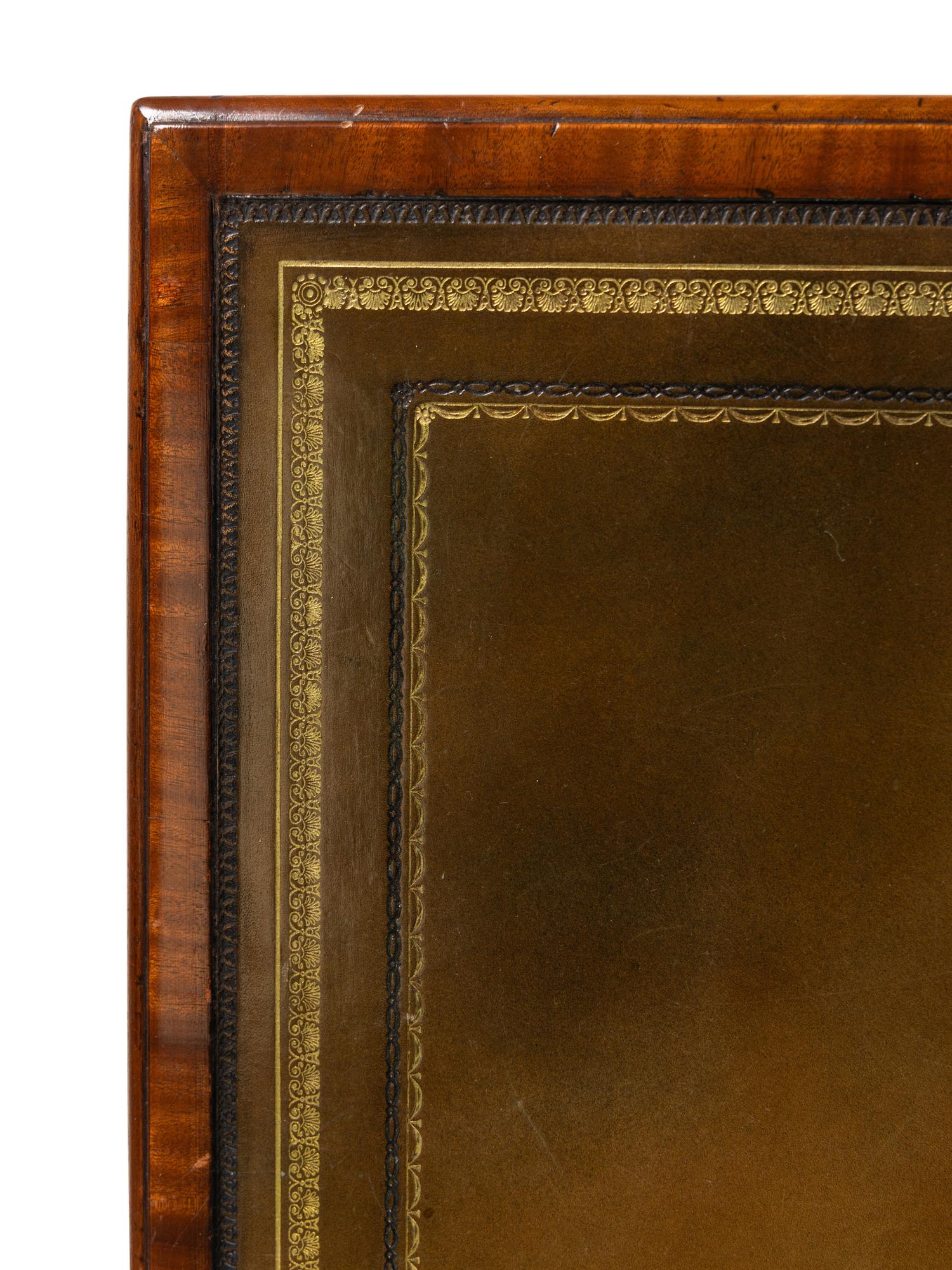 A George III Style Mahogany Partners Desk