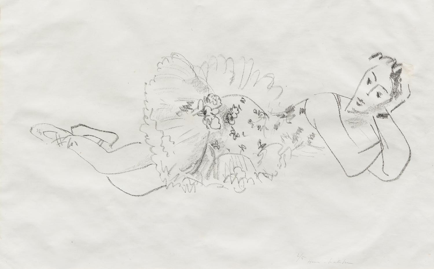Henri Matisse, (French, 1869-1954), La Danseuse Allongee. Limited, signed.