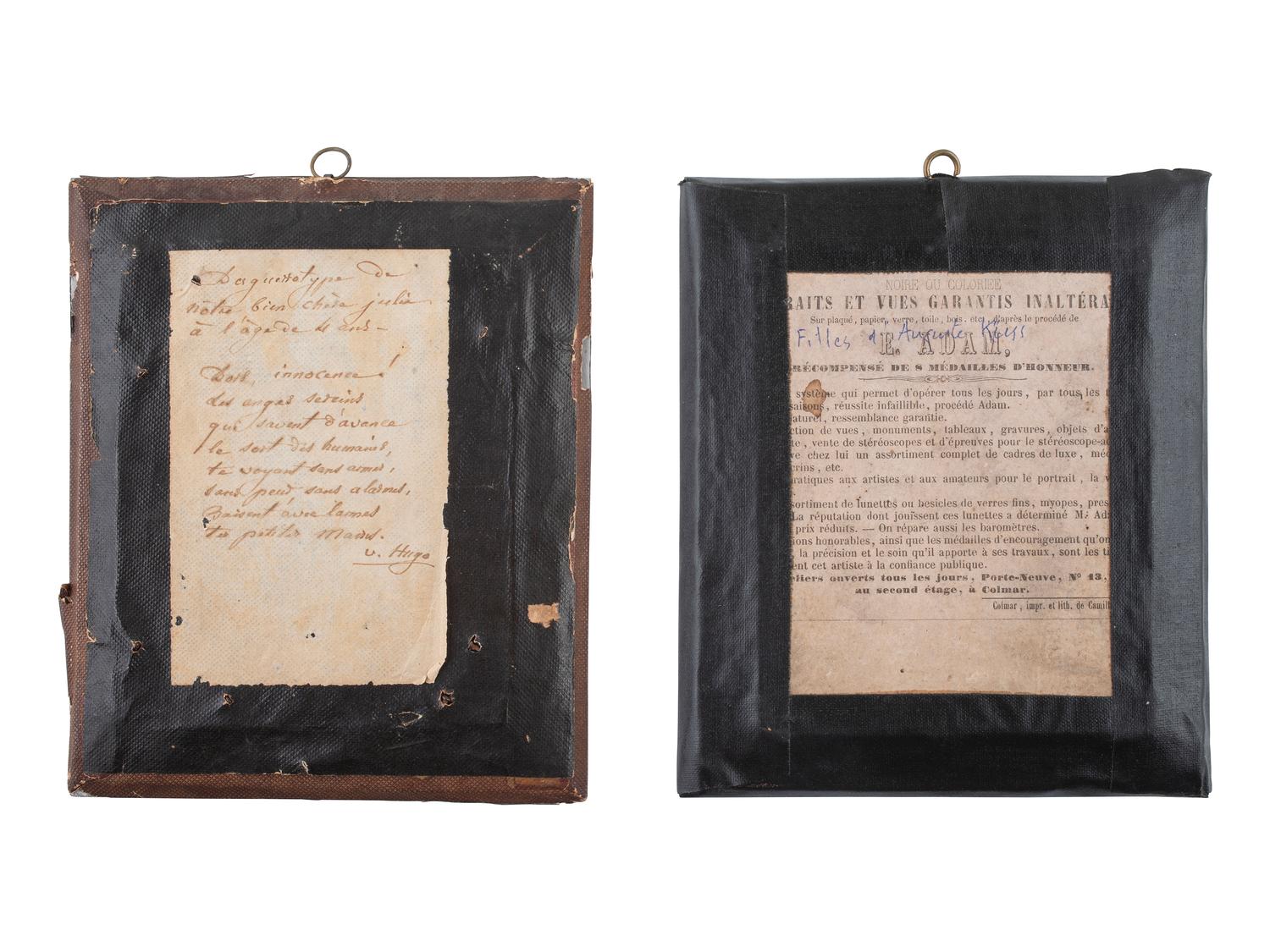 [EARLY PHOTOGRAPHY]. 6 European daguerreotypes of children in passe partout mounts.