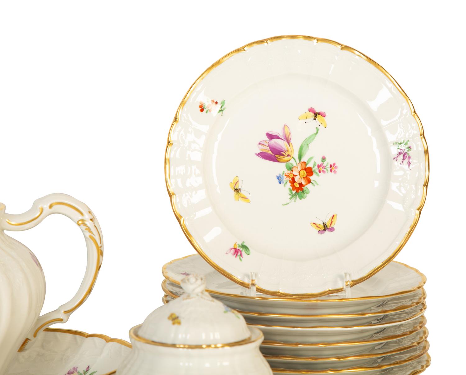 A Berlin (K.P.M.) Porcelain Tea and Dessert Service