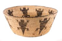 Akimel O'odham (Pima) Basket Height 4 1/2 x diameter 12 inches.