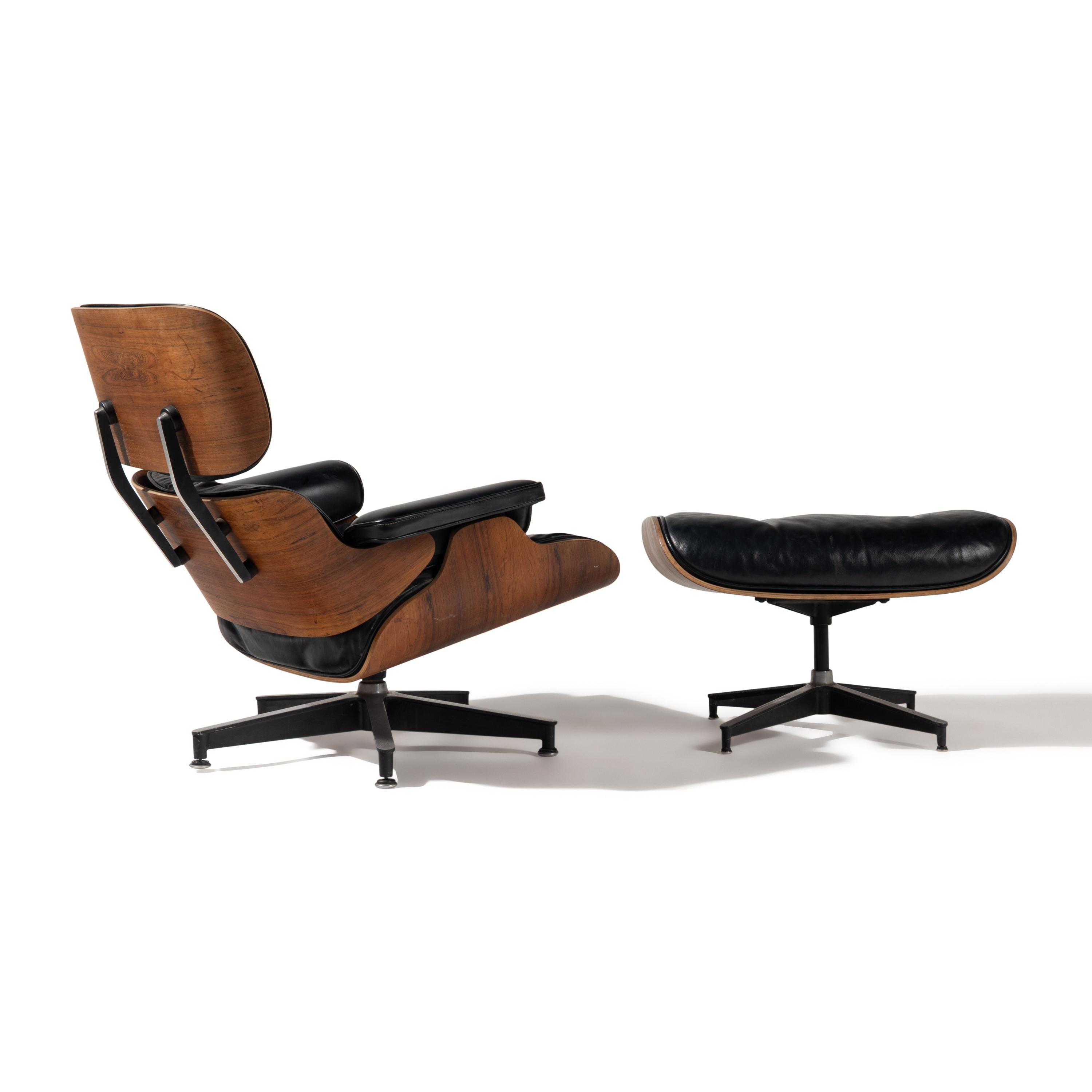 Charles and Ray Eames (American, 1907–1978 | 1913–1988) — Lounge chair and ottoman, model 670/671
