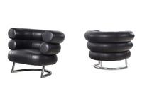 A Pair of Bibendum Armchairs After the Design by Eileen Gray