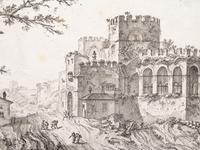 Veduta del Sepolcro Caio Cestio (View of the Tomb of Caius Cestius)