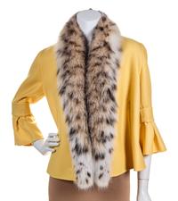 A Carolina Herrera Butter Yellow Swing Jacket,