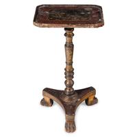 A Chinese Export Lacquer End Table