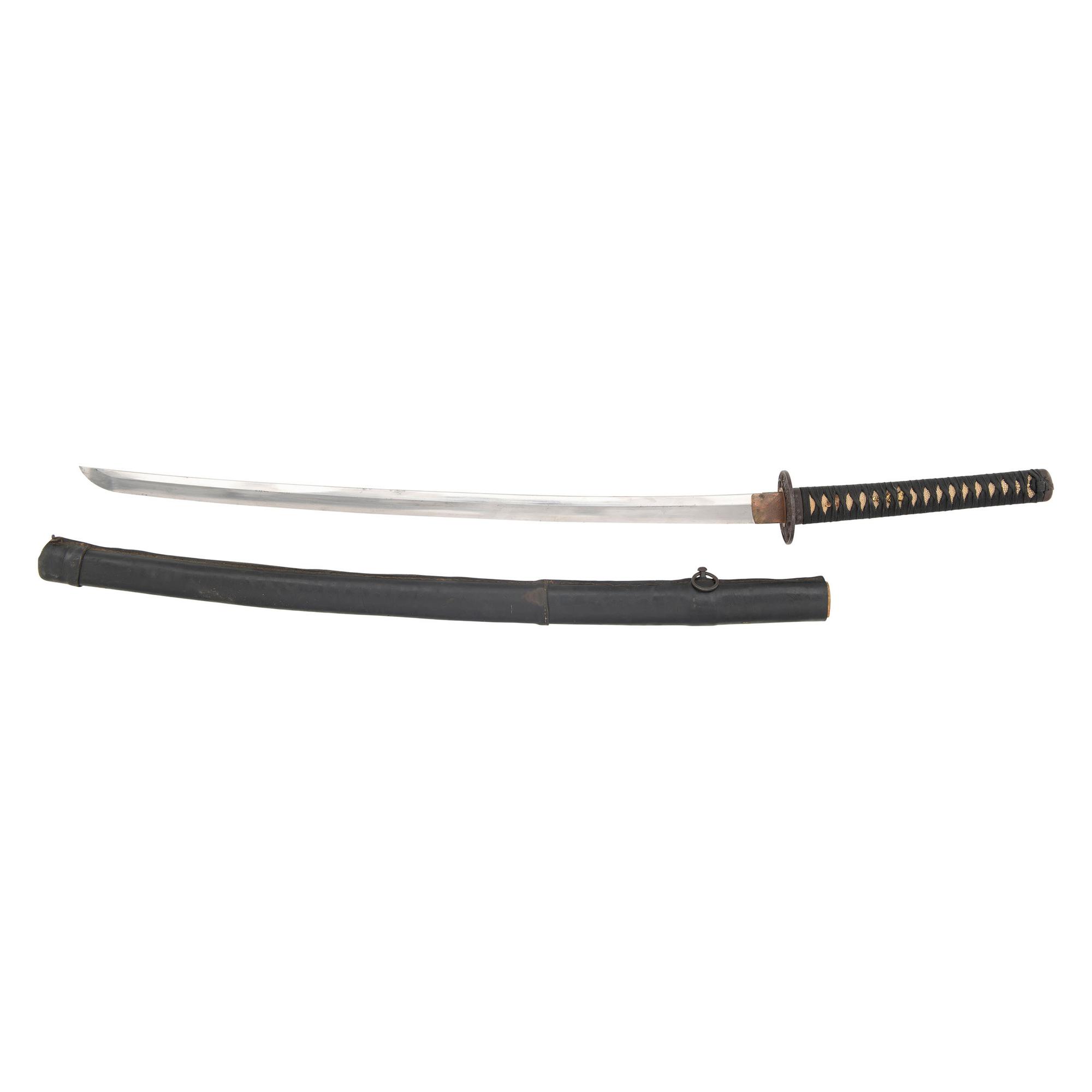 An Interesting Edo-Period Japanese Katana with 39-Character Tameshi Giri (Cutting Test) Mei