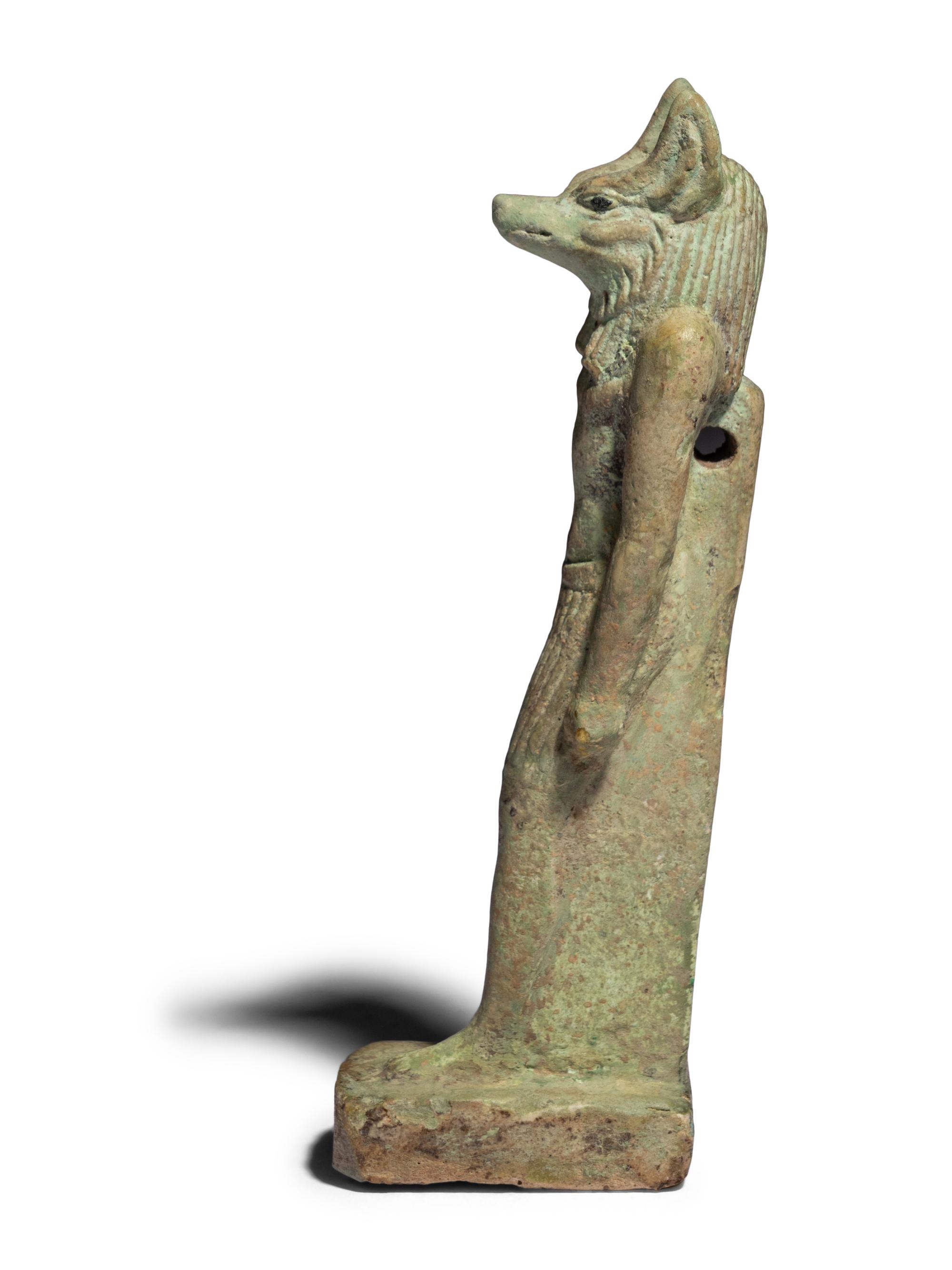 An Egyptian Faience Anubis