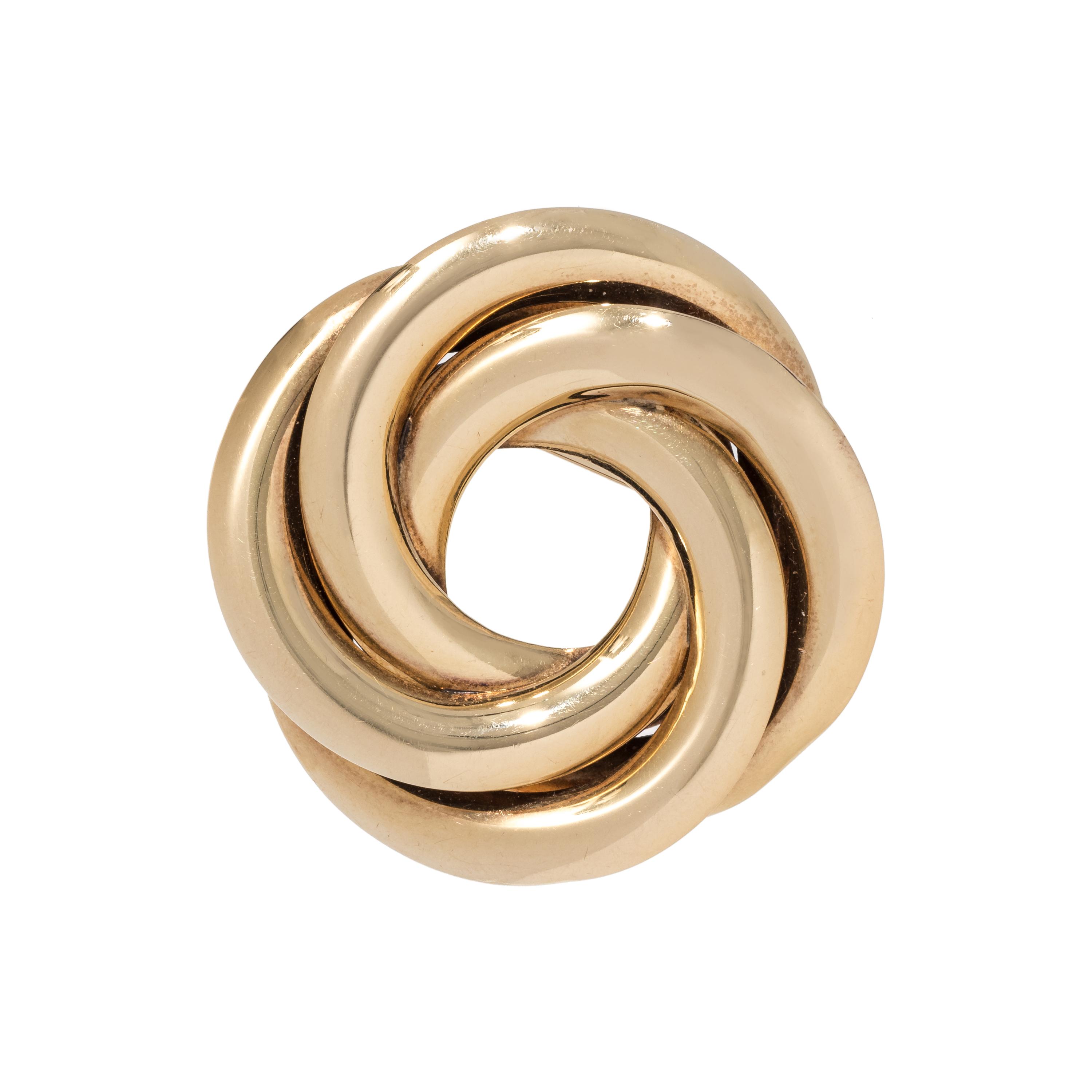YELLOW GOLD BROOCH