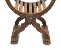 An Italian Savonarola Style Armchair