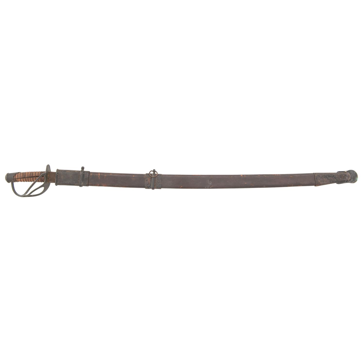 Confederate Cavalry Saber in Wooden Scabbard by Kraft, Goldschmidt & Kraft or H. Marshall