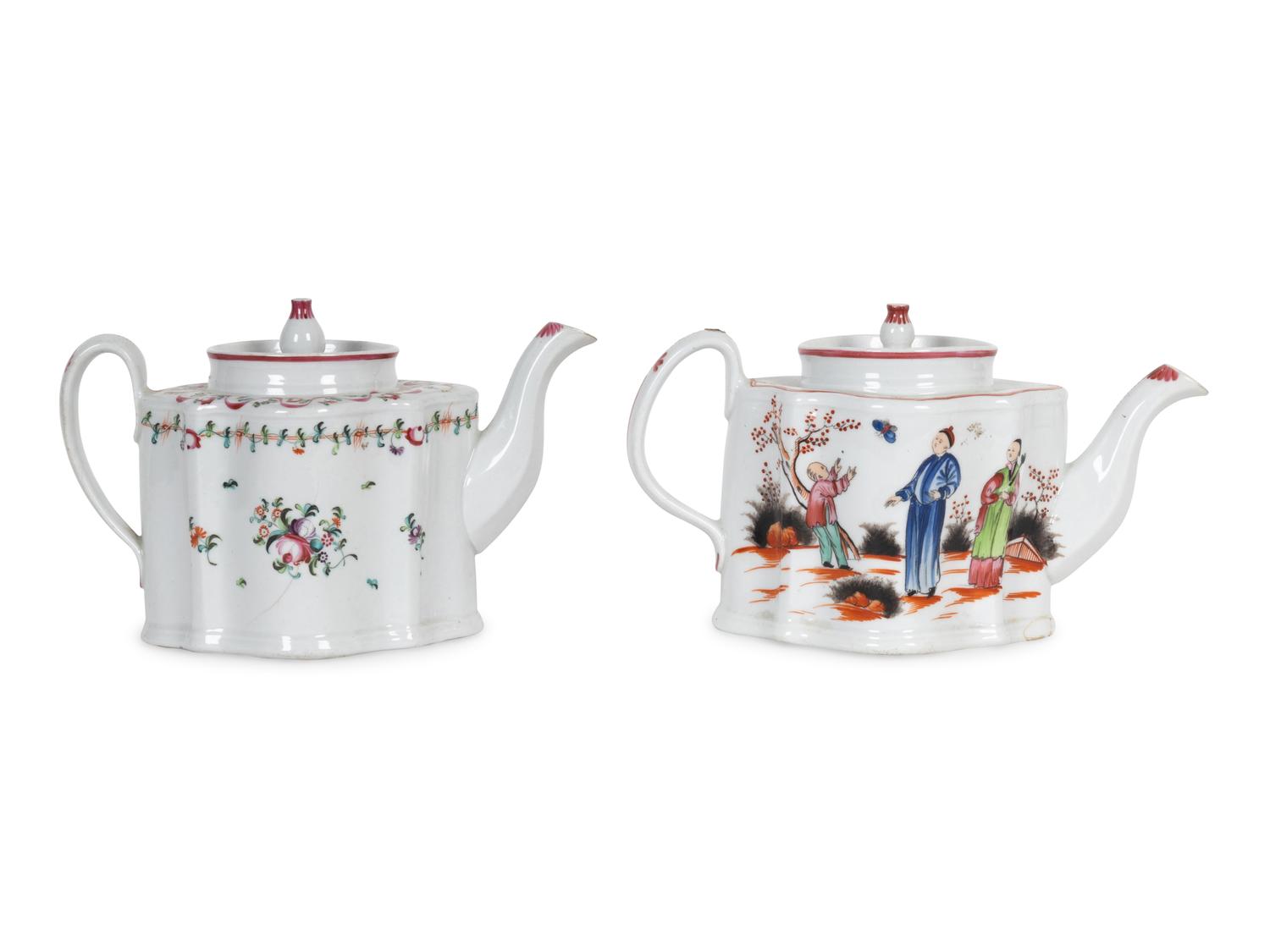 Two English Porcelain Teapots