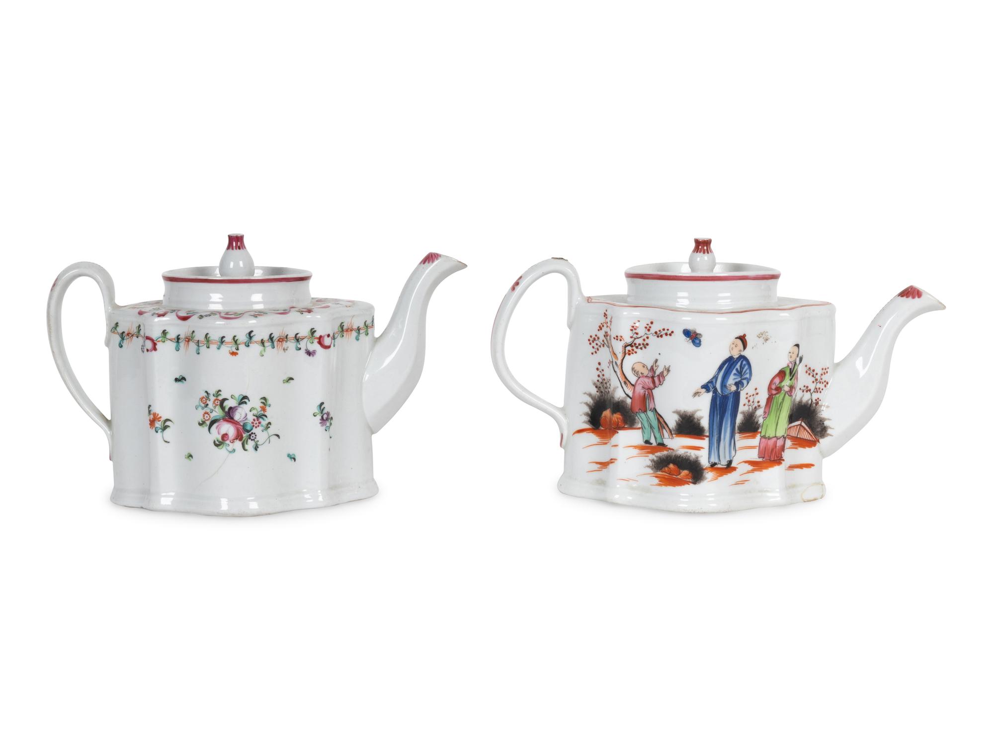 Two English Porcelain Teapots