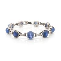 STAR SAPPHIRE AND DIAMOND BRACELET