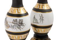 A Pair of Neoclassical Style Porcelain Lamps