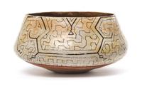 A Peruvian Pottery Vessel Diameter 7 1/2 inches.