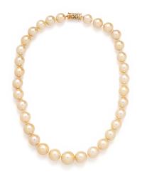 GOLDEN SOUTH SEA CULTURED PEARL NECKLACE