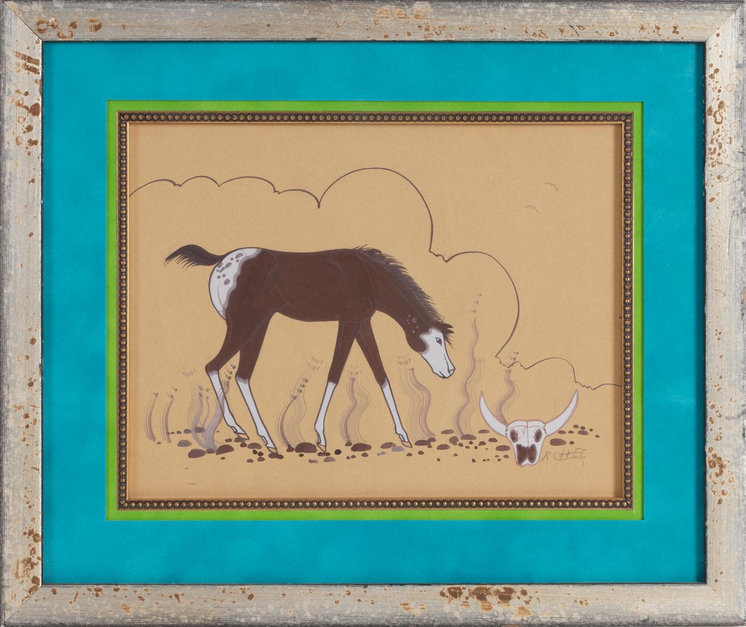 untitled, Horse and Buffalo Skull