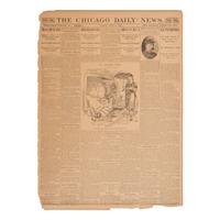 [Chicago Fire]. A large archive of letters, documents, tokens, and ephemera related to the Great Fire.