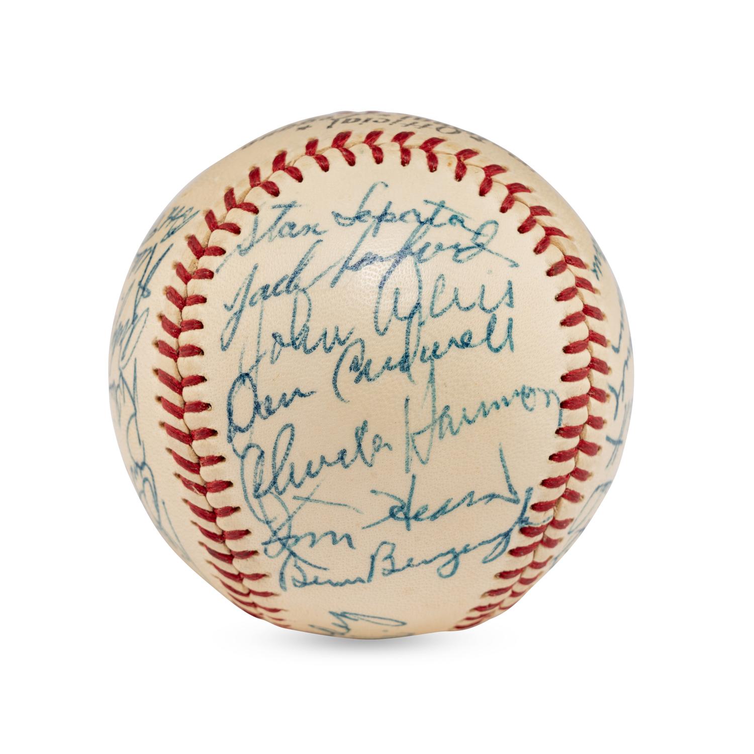 A 1957 Philadelphia Phillies Team Signed Autograph Baseball
