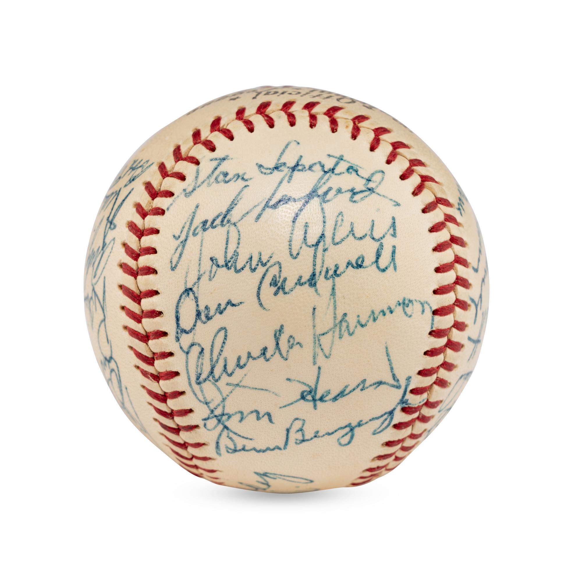 A 1957 Philadelphia Phillies Team Signed Autograph Baseball