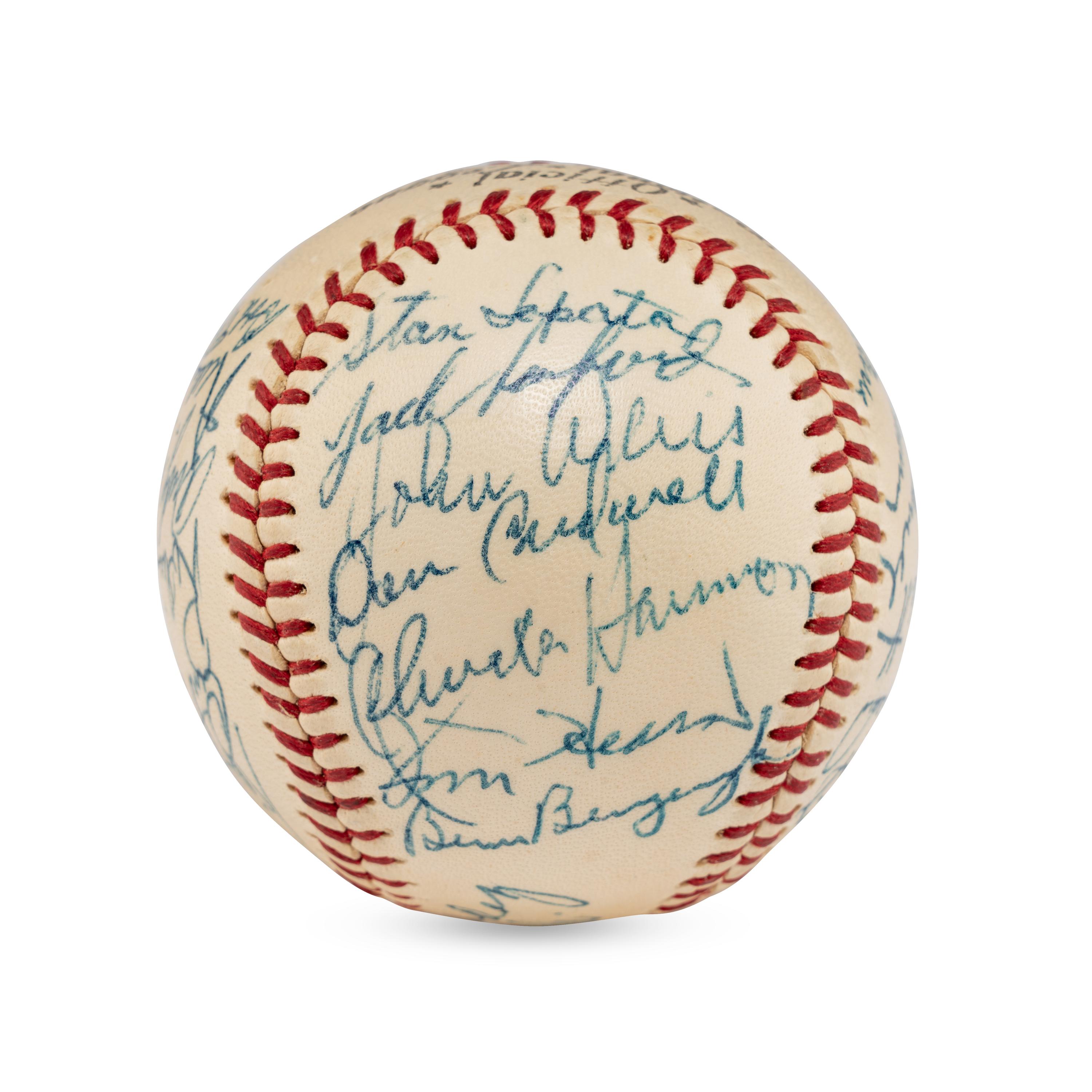 A 1957 Philadelphia Phillies Team Signed Autograph Baseball