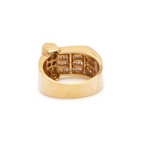 YELLOW GOLD AND DIAMOND RING