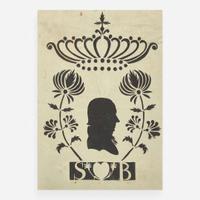 A group of six silhouetted portraits first half 19th century