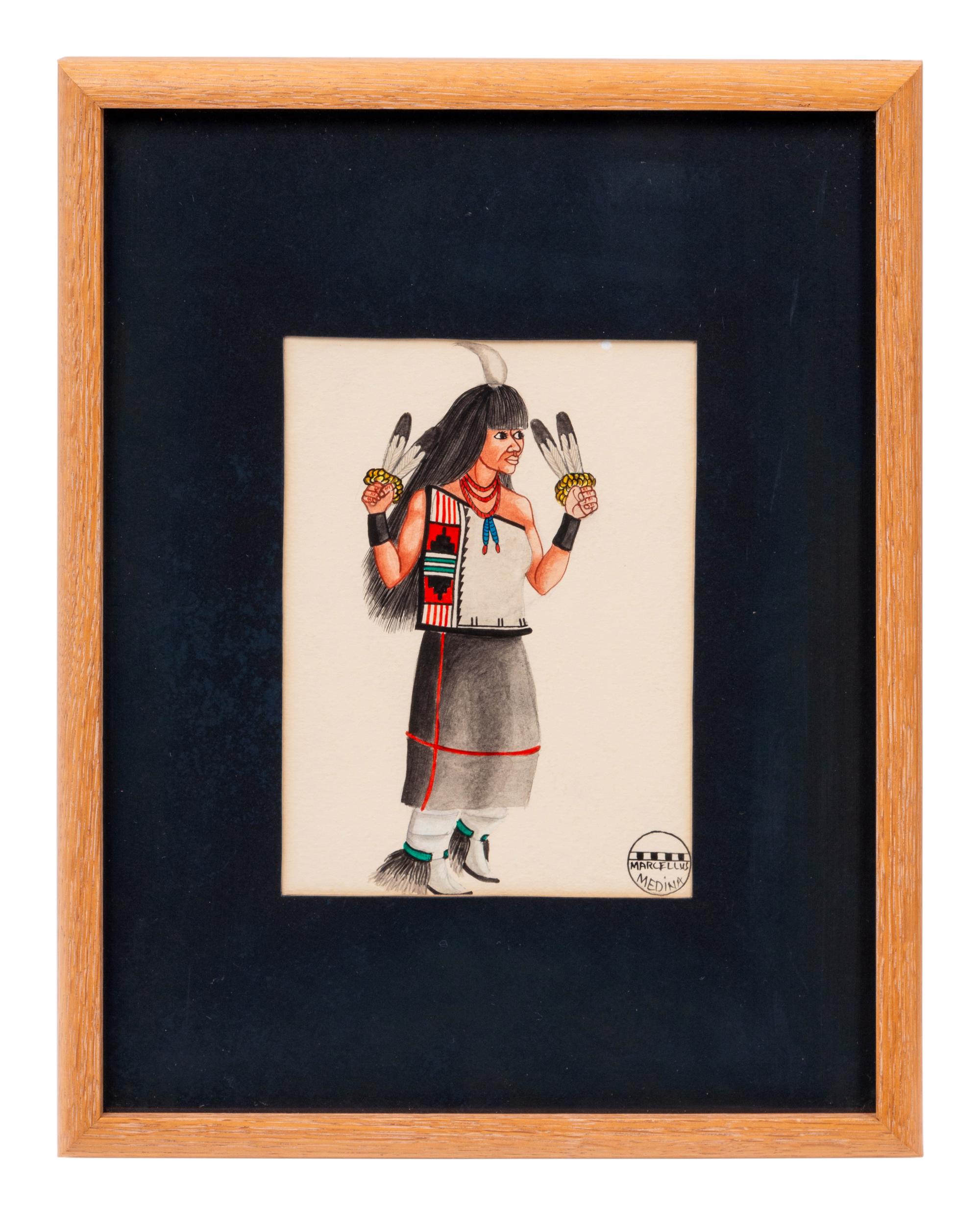 untitled, portraits of Pueblo dancers