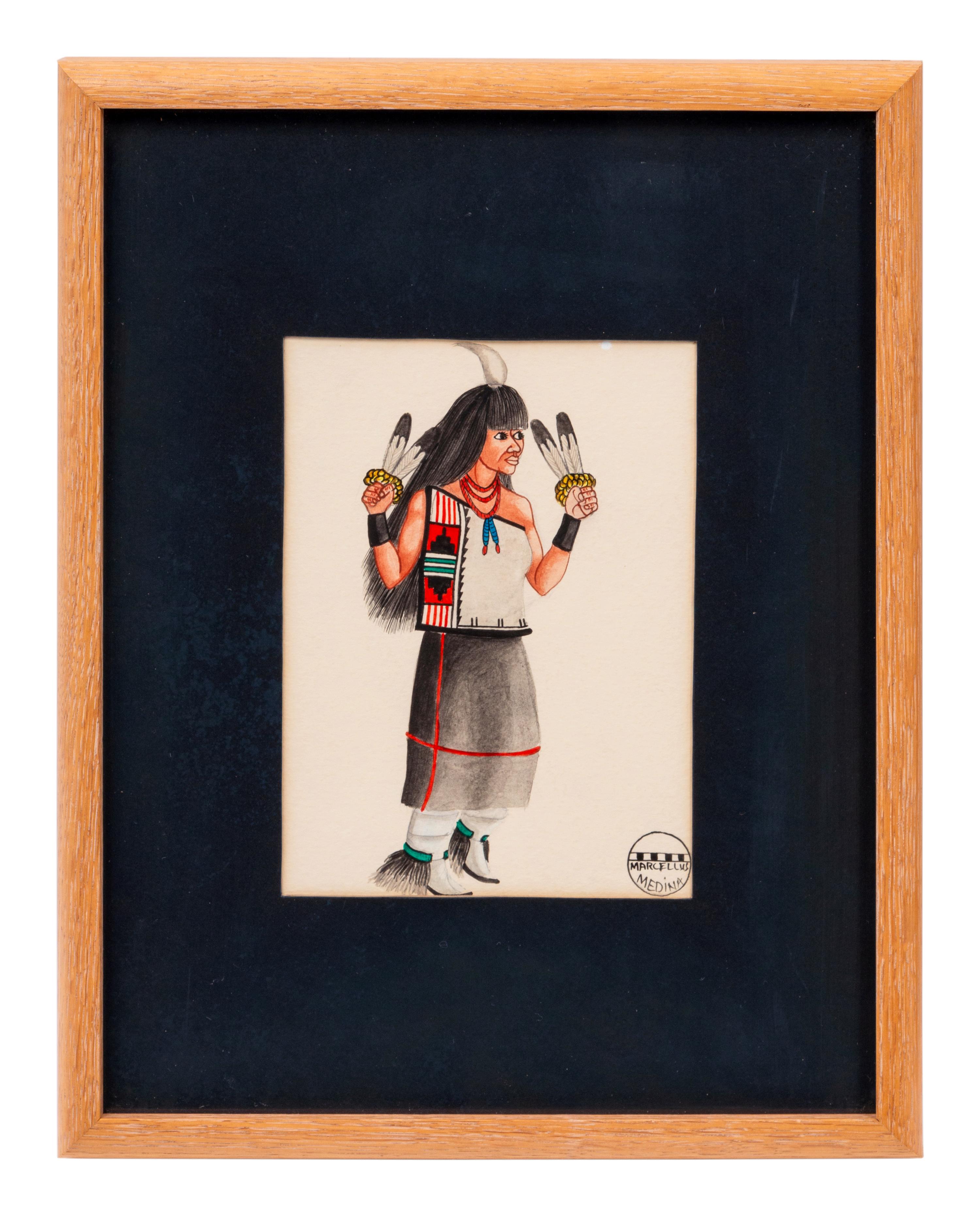 untitled, portraits of Pueblo dancers