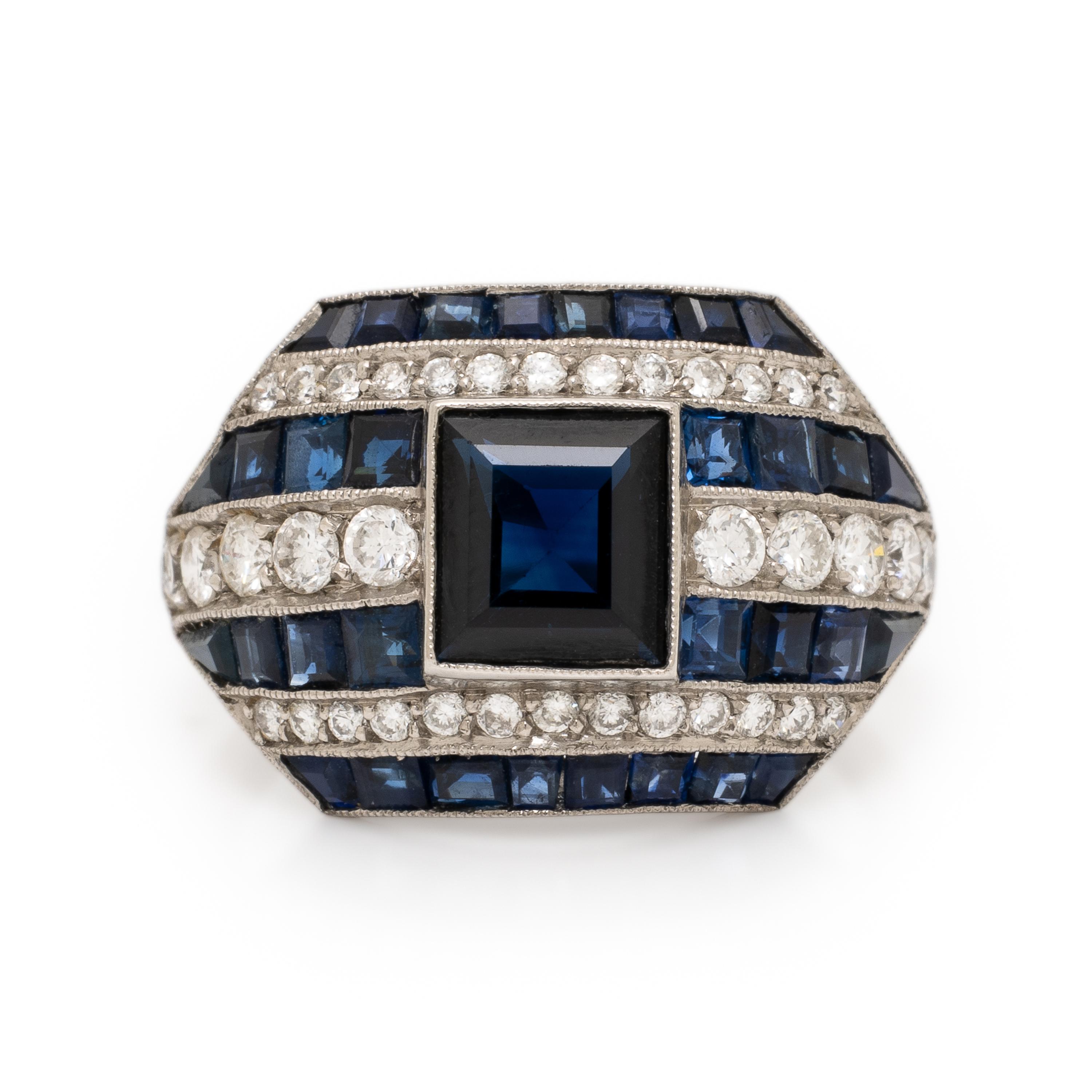 Sapphire and Diamond Ring