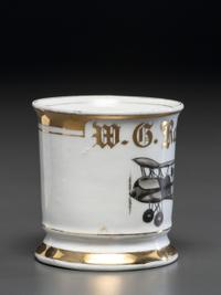 A Pilot's Porcelain Occupational Shaving Mug